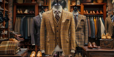 Stylish Men's Suits in Classic Boutique