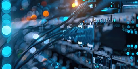 High speed data transfer between equipment in the network of fiber optic cables