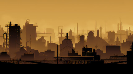 Naklejka premium Oil field vector image