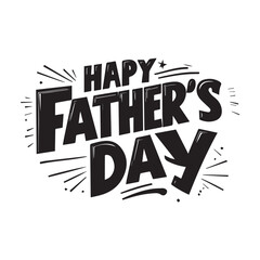 Naklejka premium Happy Fathers day tshirt design template