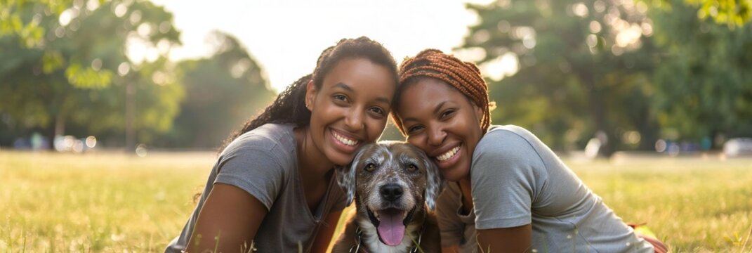 Embracing Friendship: Two Women and their Special Needs Dog