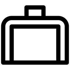 Portfolio case. Editable stroke vector icon.