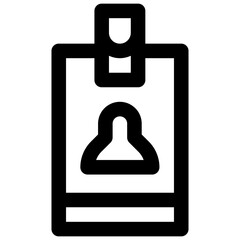 Professional membership. Editable stroke vector icon.