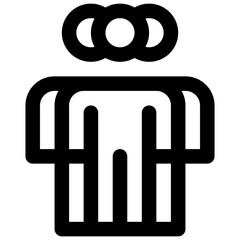 Leadership. Editable stroke vector icon.