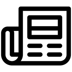 Fototapeta premium Publications. Editable stroke vector icon.