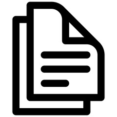 Research papers. Editable stroke vector icon.