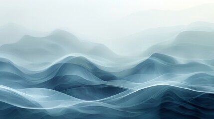 Abstract Fog Patterns, Dynamic patterns of fog creating ethereal and surreal abstract visuals