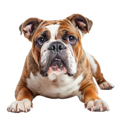 Obraz premium Bulldog isolated on transparent background