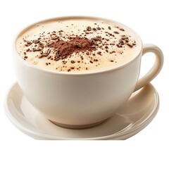 Fototapeta premium Coffee Delight Isolated Cappuccino Cup Cut Outs