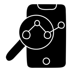 Creative design icon of analysis

