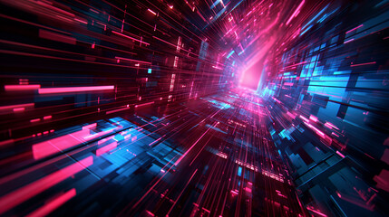 Obraz premium Abstract digital motion background
