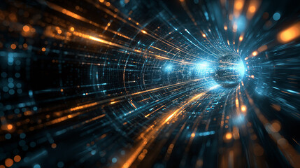 Fototapeta premium Abstract digital motion background