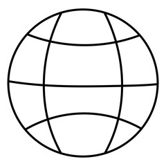 Modern design icon of globe

