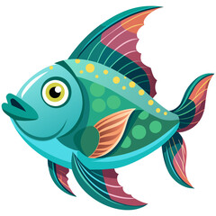 Vibrant tropical fish illustrations celebrating ocean wonders. Perfect for marine-themed designs.