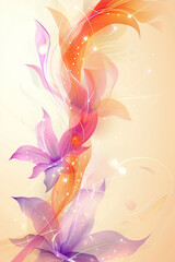 Minimal abstract backdrop. Modern fluid art alcohol ink flower. Liquid marble background with abstract mixing paint effect for poster, flyer, business presentation, card, brochure, banner AI