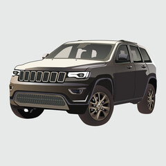 Sedan car concept illustration