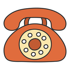 Creative design icon of telephone

