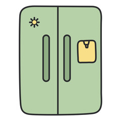 Premium design icon of refrigerator
