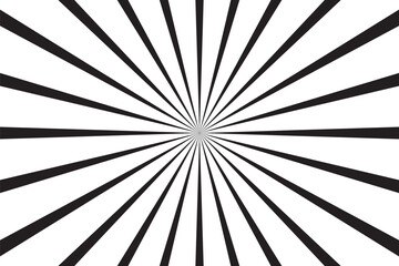 Obraz premium Radial circle line. Pattern starburst. Comic beam lines. Sun effect rays. Abstract firework. Concentration stripe. Cartoons lightning style. Vector illustration Ray sun light.