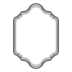 Blank vintage frame picture border antique flat design vector