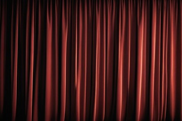 red curtain background