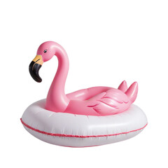 3d inflatable swimming rings. pool rubber circle top and side view on Isolated transparent background png. generated with AI