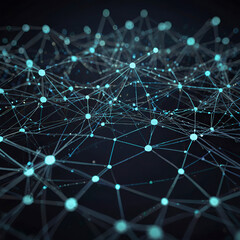 Obraz premium Powered Data Analytics, showcasing a network of interconnected nodes processing vast amounts of data.