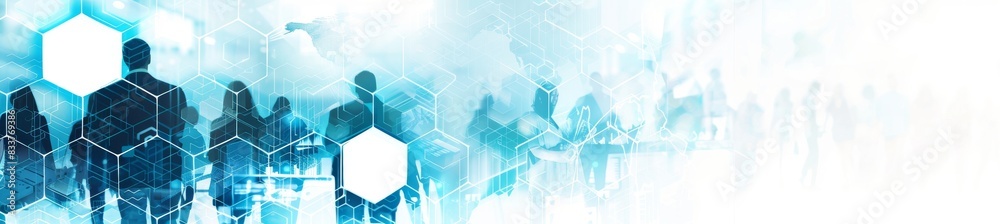 Poster it background, digital technology, software development, cloud computing, business intelligence, glo