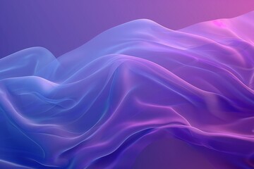 Obraz premium Soft purple and blue gradient background with flowing waves