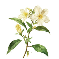 Obraz premium Yellow Lily Bouquet on White Background