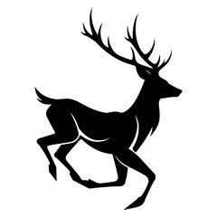 black illustration animal logo