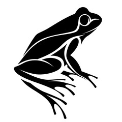 black illustration animal logo