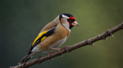 "In the Wild: Capturing the European Goldfinch Bird in Stunning Detail"
