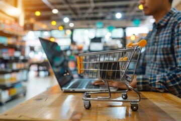 Ecommerce specialist optimizing a sophisticated algorithm for personalized shopping experiences online