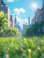 city park in the city