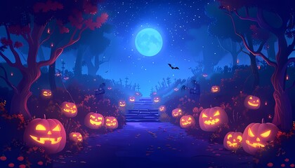 Design a Halloween costume contest stage with space for text