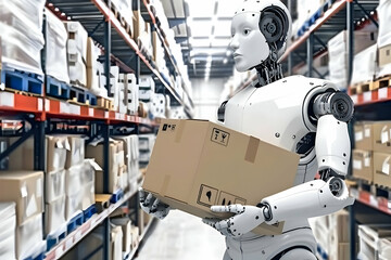 warehouse robot - robots, warehouse, automation, fulfillment, logistics
