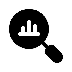 market research glyph icon