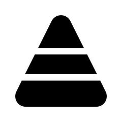 pyramid glyph icon