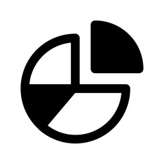 pie chart glyph icon