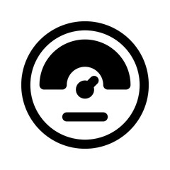 speedometer glyph icon