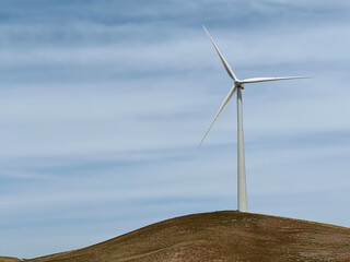 wind turbine in the field