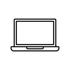 laptop icon vector design template simple and clean