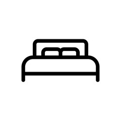 Bed icon vector template design illustration