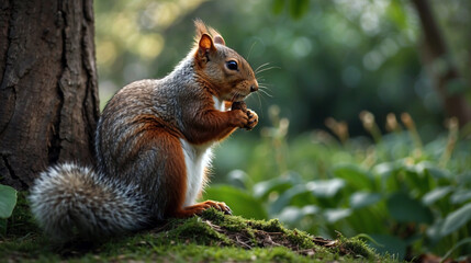 Fototapeta premium Squirrel in the woods