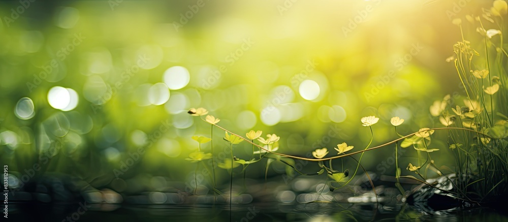 Aufkleber nature-themed bokeh copy space image.