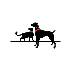 dog & cat Vector