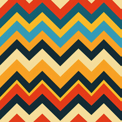  Colorful Chevron Zigzag Pattern, Geometric Design, Bold Colors, Background