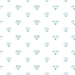 Abstract diamond icon seamless pattern on white