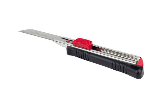 stationery or construction knife isolated from background